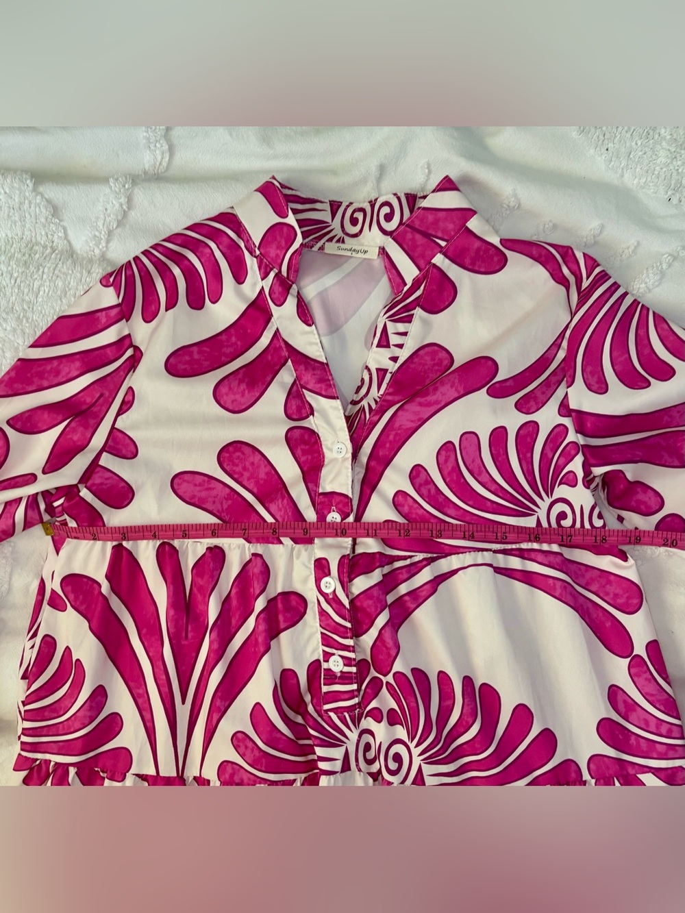 SundayUp Magenta & White Print Dress - Picture 12 of 16